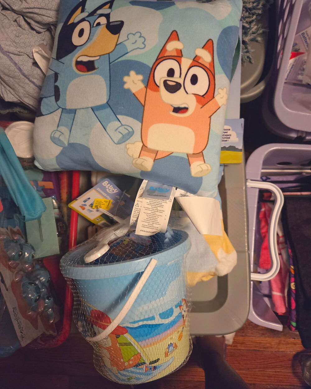 Pillow first, then the rest